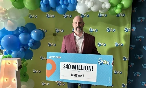 Lotto, max, draw, $40 million, winner, Manitoba, paramedic, firefighter, kids, education, truck, sister, Ontario.