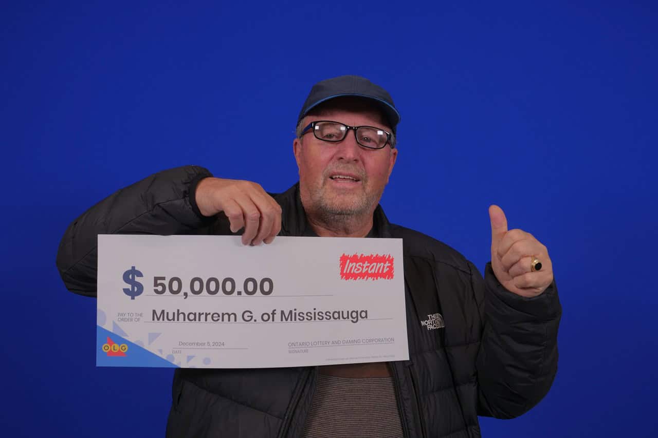 Mississauga man is a $50,000 lottery winner.