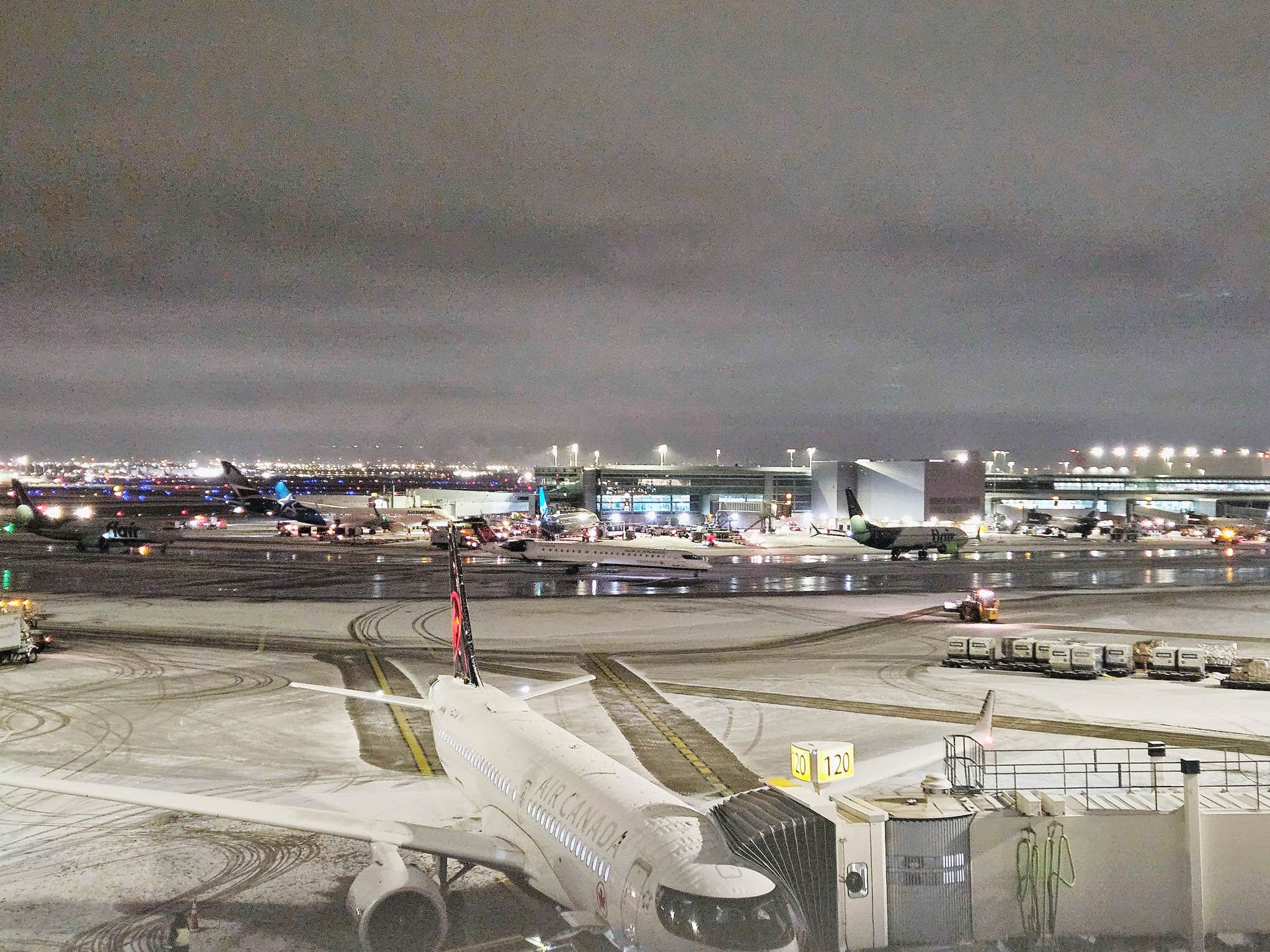 snow pearson airport delay