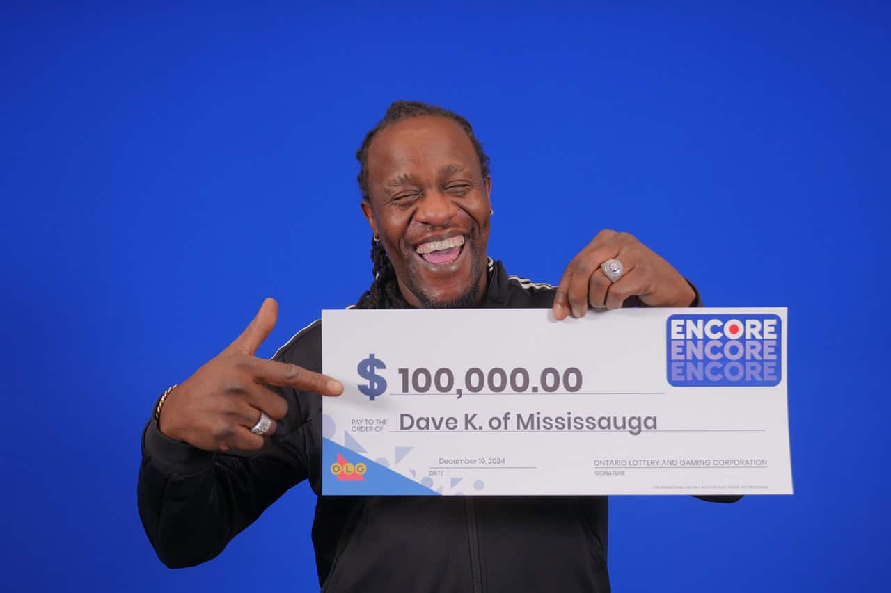 Mississauga man wins $100,000 in Encore.